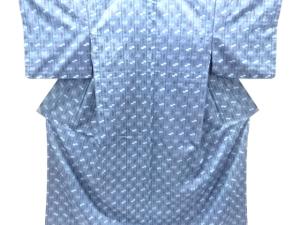 アンティーク　本場琉球絣　手織り紬単衣着物